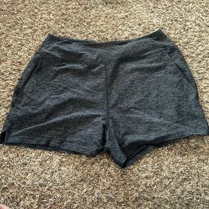 Outdoor voices cloud knit charcoal shorts